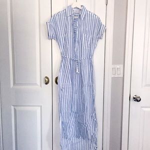 Faithfull Blue Stripe Maxi Dress
